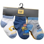 Wholesale - 6pk 4-6 TODDLER BOYS HERE COMES TROUBLE QTR SOCKS, UPC: 193159166984